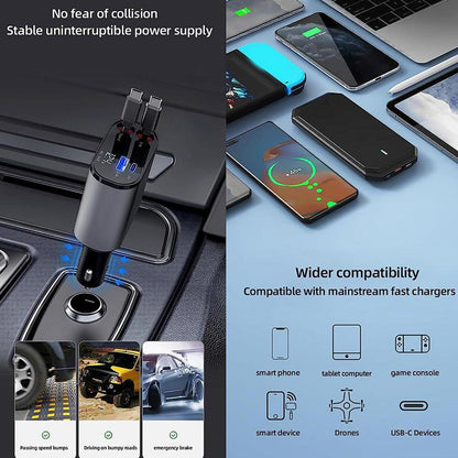 Car Comfort Store™ 4 in 1 Fast Car Charger